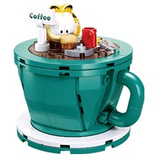 Prand 加菲貓 新朋友 咖啡沐浴玩具積木 M38-B1221B, 1個, 混合顏色