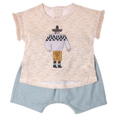 ORGANICMOM 男童Leo短袖上下套裝MEM6ES08