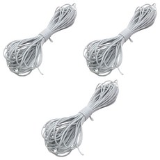 Khohimo PU皮革 蠟線 手鍊 項鍊 DIY 工藝繩 10m x 1mm 5W0427, 3個, 淺灰色