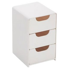 Livingpillo 抽屜收納桌上整理盒, 1個, 白色