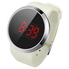 Pickdeal舒適運動手錶, 1個, 銀紅燈