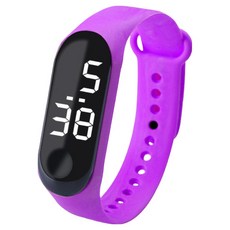 픽딜 편한 심플 스포츠 시계, 퍼플, 1개