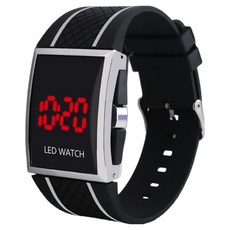 Pick Deal 簡約運動手錶, 黑白色, 1個