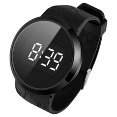 픽딜 편한 스포츠 시계, 블랙 화이트라이트, 1개