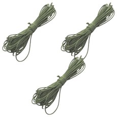 Khohimo PU皮革 蠟繩 手鍊 項鍊 DIY 工藝繩 10m x 1mm 5W0427, 3個, 綠色