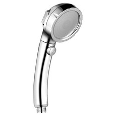 葉子小舖 三段式止水蓮蓬頭 1個 不鏽鋼色 三段水壓調節 360度旋轉