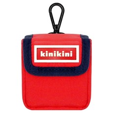 KINIKINI Logo Supplex 拾便袋, 紅色, 1個, 1件