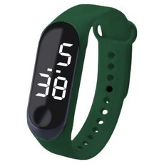 픽딜 편한 심플 스포츠 시계, 딥 그린, 1개