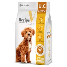 유한양행레시피브이 강아지 유리너리 소프트 사료, 요로건강, 1.2kg, 1개 요로건강, 1.2kg, 1개