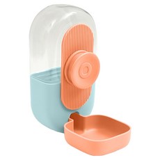 毛皇上 800ml 掛籠式飲水器 貓狗通用, 藍色/橘色, 1個