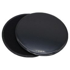 上手家居 瑜珈核心滑步墊 黑色 18cm 滑行墊 健身滑盤, 2個