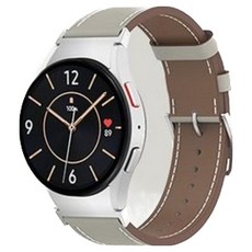 KANTAM Galaxy Watch Classic 皮革錶帶, 灰色