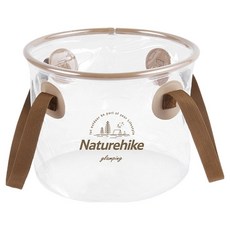 Naturehike 挪客 凌沃便攜可折疊PVC透明水桶 20L 露營戶外折疊水桶, 透明色