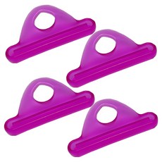 Osun 歐桑生活 萬用擠軟管器/擠牙膏器4件組 TS21, 紫色, 1組