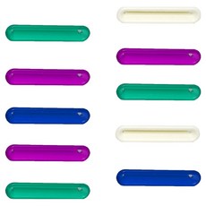 Osun 歐桑生活 萬用擠軟管器/擠牙膏器10件組 TS51, 1組, ABS塑膠 白色 + 黃色 + 綠色 + 藍色 + 紫色