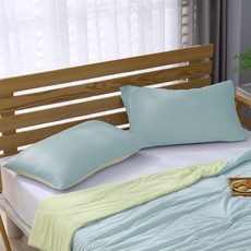 Ishur 伊舒爾 玩色雙面冰凍枕頭套 75 x 45cm 檸檬蘇打 涼感親膚雙面設計, 2個