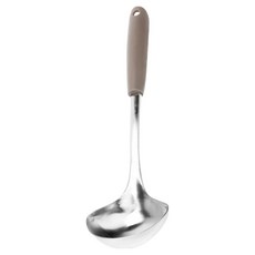 LuigiFerrero Norsk 不鏽鋼湯杓 430不鏽鋼材質, 1支, 摩卡色