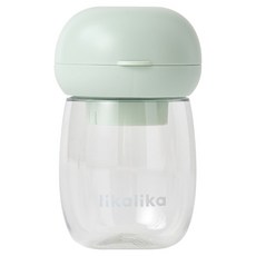 likalika 寵物便攜式一鍵散步水壺, 1個, 薄荷色