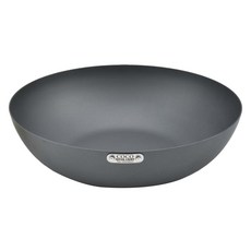 COCOpan 極簡無柄抗鏽鐵製炒鍋 IH爐適用 26cm 鐵灰色, 1個