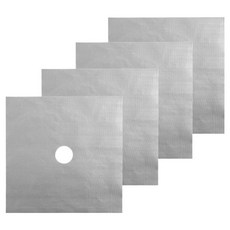 tescoma Presto瓦斯爐保護墊 可重複使用、防油污、易清潔 適用各式瓦斯爐具, 4個, 27 x 27cm