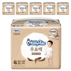 마미포코 무표백 팬티형 기저귀 남아용 대형, 4단계, 144매