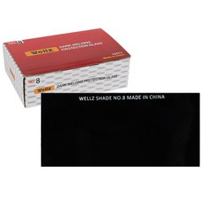 Wellz 焊接用黑玻璃 50片裝, NO.8, 1個