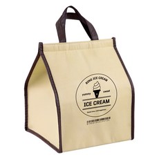 배곧인터내셔널 다용도 벨크로 캠핑 마트 폴딩카트 보온 보냉백, 베이지, 60L