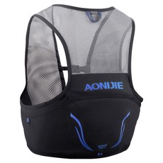 AONIJIE 奧尼捷 越野跑背心, 黑色, 1個