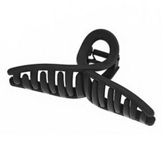 soosda 粉彩蓬鬆扭結大髮夾 15cm 啞光黑 盤髮/半馬尾