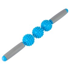 Clonine 筋膜放鬆刺猬按摩棒 3球, 1個, 藍色