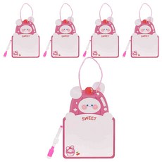 스모글 미니 메모 캐릭터 화이트보드 핑크푸딩 5p, PVC