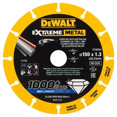DEWALT 得偉 EXTREME METAL超強鑽石金屬鋸片 150 x 22.23 x 1.3mm DT40253, 1片