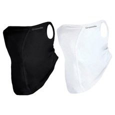 Crocodile 鱷魚 防紫外線圍脖式面罩 CD341, 2個, 混搭(黑色 + 白色)