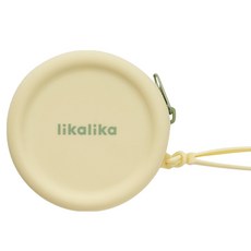 likalika 寵物便攜矽膠美味零食袋, 1個, 奶油綠