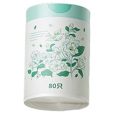 apex Innovation 茉莉花香氛免撕手提垃圾袋 80張, 5L, 1捲