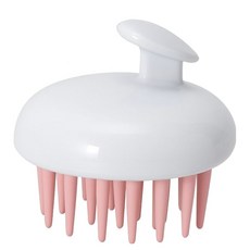 按摩洗髮器, 1個, 白色/粉色-頭皮按摩刷, 洗頭神器, 深層清潔, 頭皮SPA