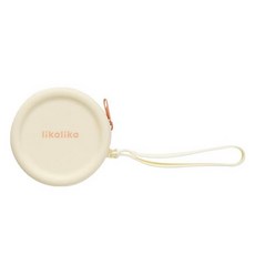 likalika 寵物便攜矽膠美味零食袋, 1個, 奶油橘