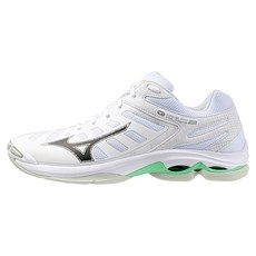 Mizuno 美津濃 WAVE VOLTAGE 2 排球鞋 V1GA246016 白/黑/綠 27cm