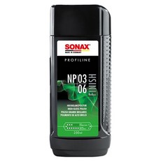 SONAX 奈米手拋劑 250ml, 輕鬆去除刮痕, 恢復漆面光澤, 1瓶