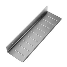 小麥購物 免打孔洗漱台 灰色 浴室壁掛置物架, 40 x 11 x 3.5cm, 1個