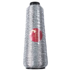 청송뜨개실 씬 메탈릭 얀 뜨개실 100g, 01 실버, 1개