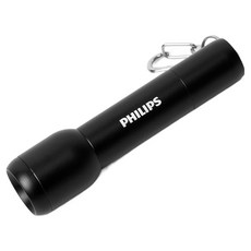 PHILIPS 飛利浦 超小型LED手電筒鑰匙圈 SFL2001D, 黑色, 1個