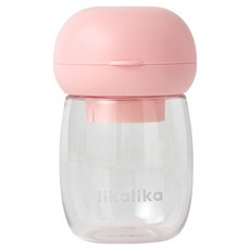 likalika 寵物便攜式一鍵散步水壺, 1個, 粉紅色