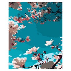 Taminayo 療癒風景油畫, 1個, 盛開的花