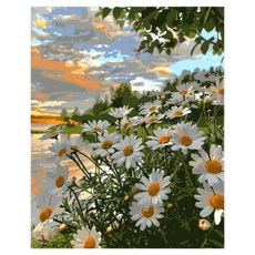 Taminayo 療癒風景油畫, 1個, 雛菊