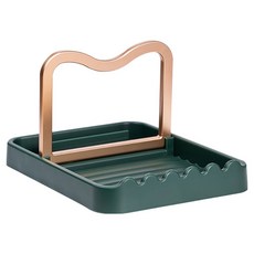 可拆疊廚房鍋蓋鍋鏟放置架 墨綠色 多功能廚房收納, 1個