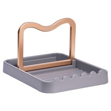 可拆疊廚房鍋蓋鍋鏟放置架, 淺灰色, 廚房收納好幫手, 節省空間, 1個