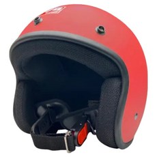 evo helmets 艾莉莎復古騎士安全帽 附冰絲面罩, 消光深粉