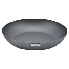 COCOpan 極簡無柄抗鏽鐵製煎鍋 IH爐可用鍋 無塗層易潔堆疊收納, 1個, 28cm