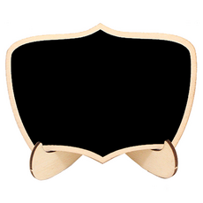 Peak Ventures 居家咖啡館迷你木製黑板 黑色 d, 木質